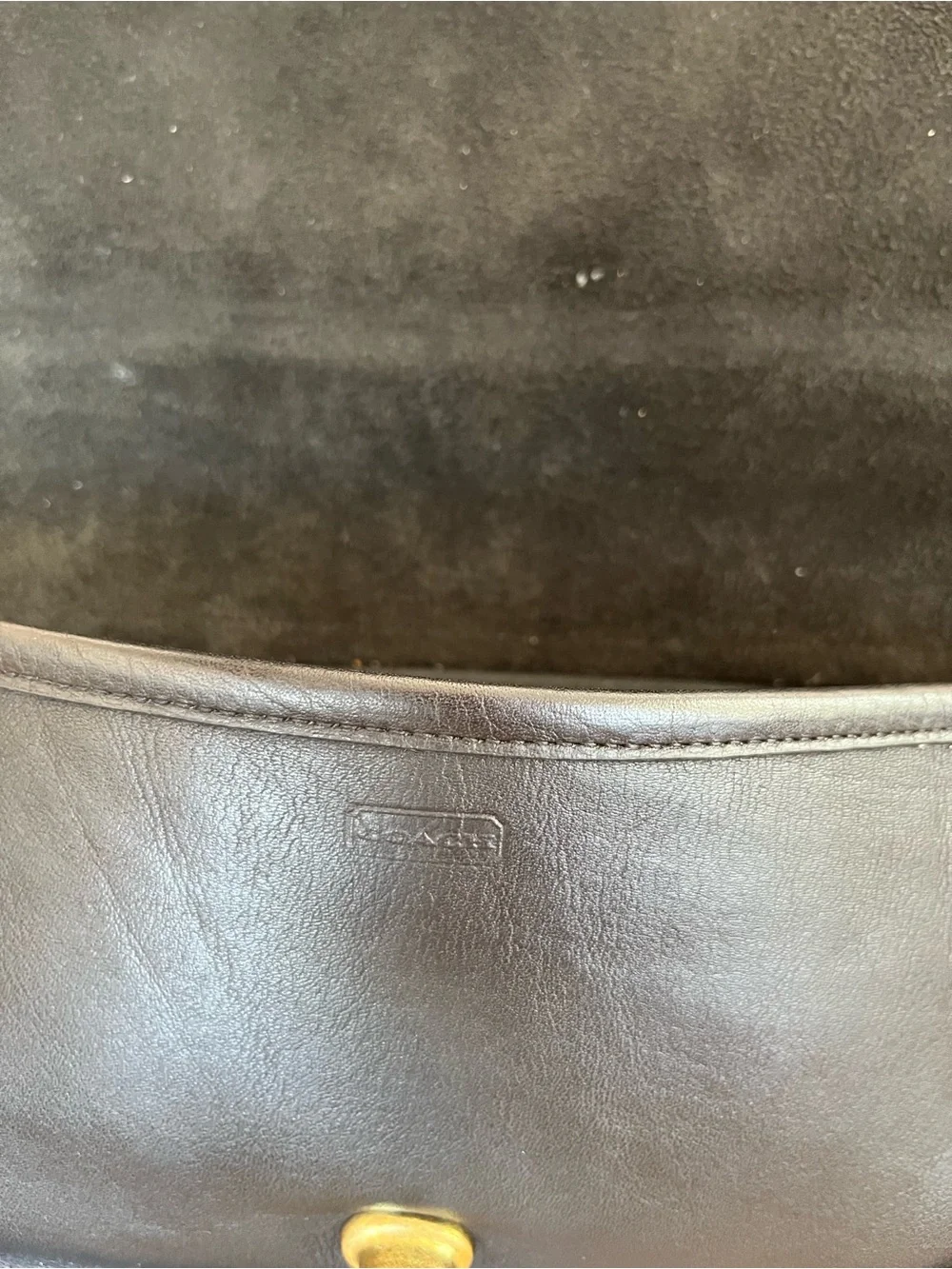 Vintage COACH Mini Clutch 9375 Precreed/Cartouche Black 1970’s New York City